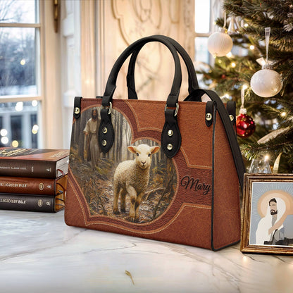 Shineful Leather Bag Personalized The Shepherd's Grace