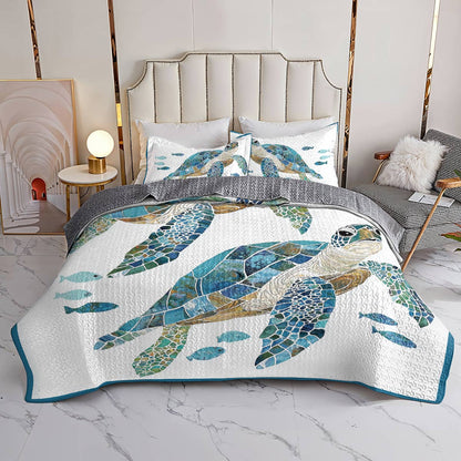 Shineful All Season Quilt 3-teiliges Set - Unterwasserglück 