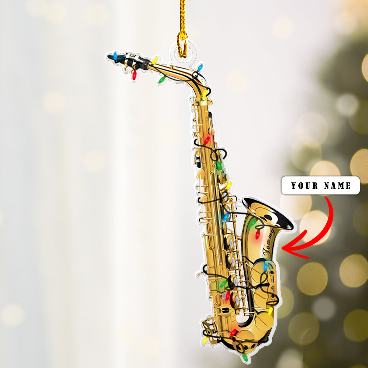 Shineful Personalized 2D Acrylic Ornament - Musician’s Christmas Collection