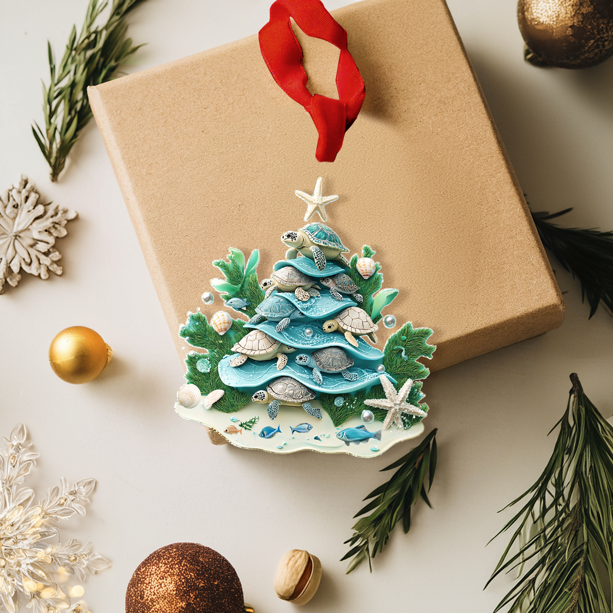 Shineful 2D Acrylic Ornament - Christmas Under the Sea