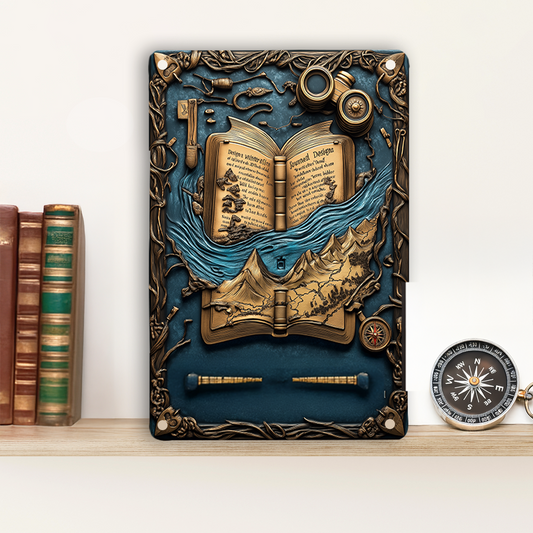 Shineful 2D Metal Sign Bookish Adventure Literary