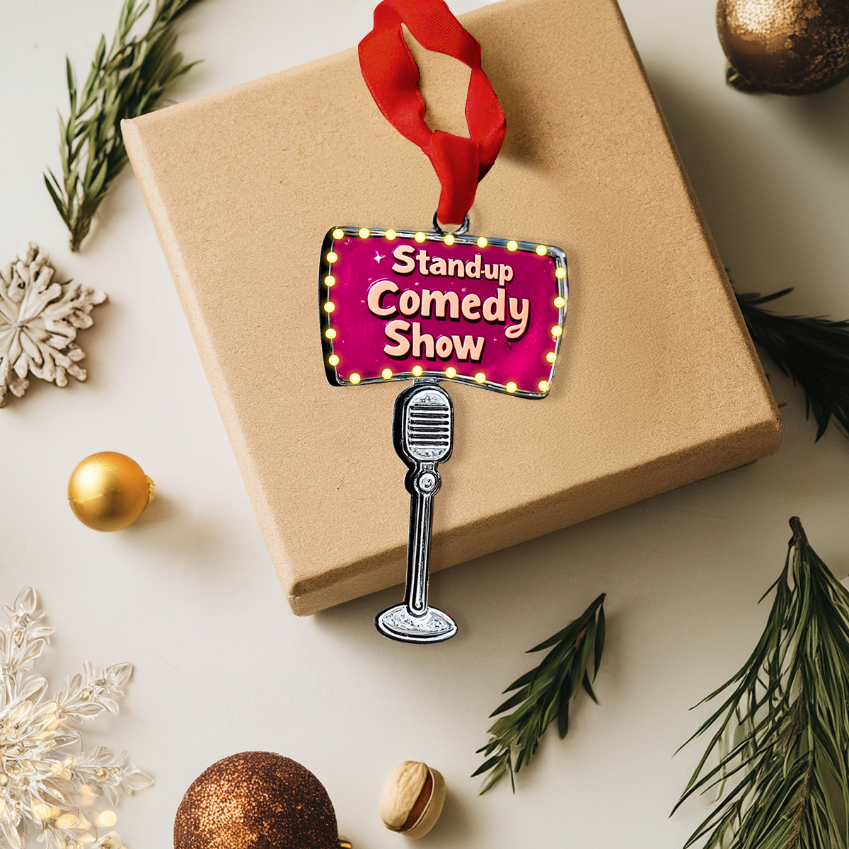 Shineful 2D Acrylic Ornament Stand-up Comedy Show Delight