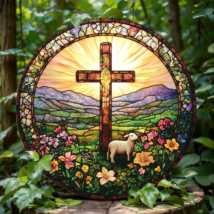 Shineful 2D Wooden Plaque, Hanging Decor, Door Sign Divine Dawn