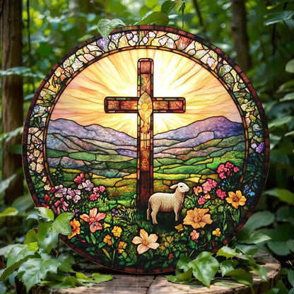 Shineful 2D Wooden Plaque, Hanging Decor, Door Sign Divine Dawn