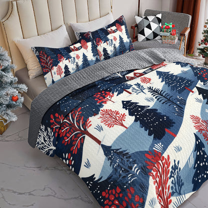 Shineful All Season Quilt 3-Piece Set - Scandinavian Winter Wonderland