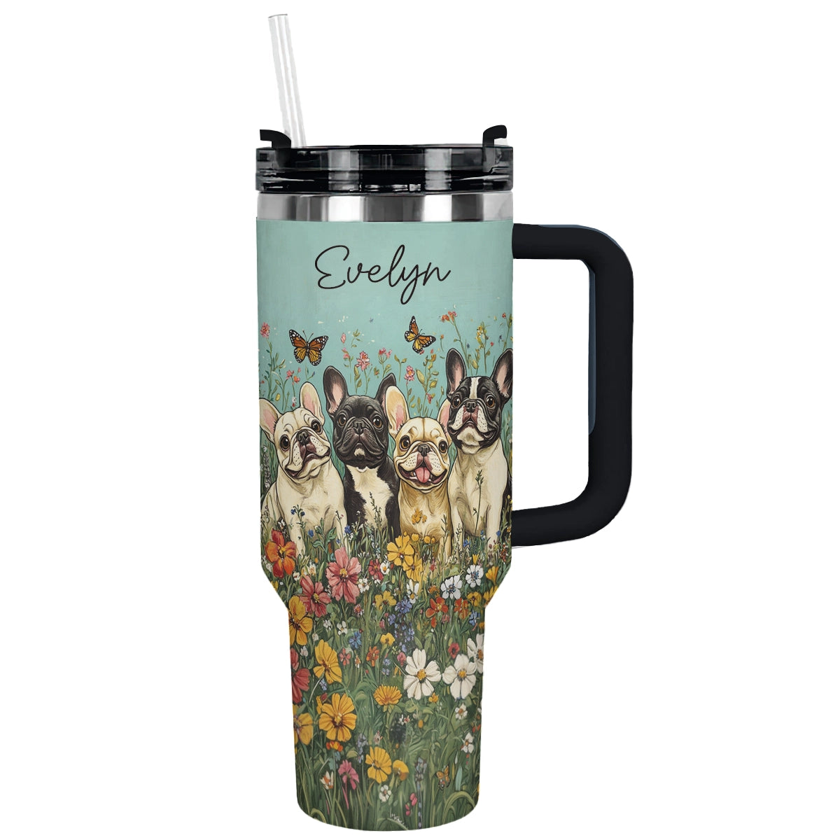 Shineful Tumbler Personalized Adorable French Bulldogs