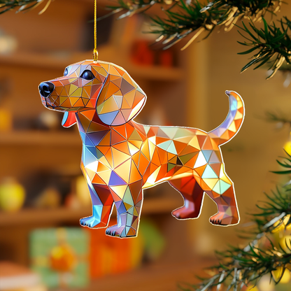 Shineful 2D Acrylic Ornament - Dachshund's Day Out