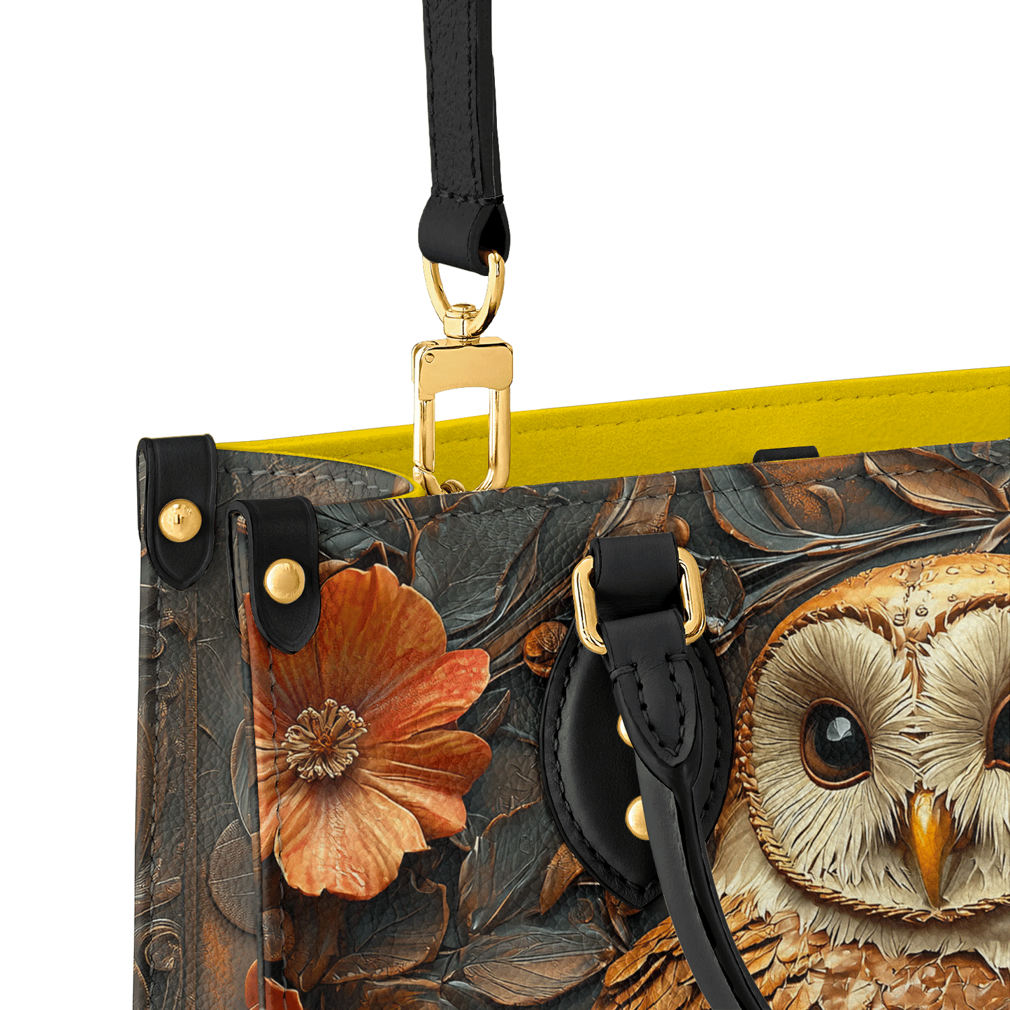 Shineful Leather Bag - Autumn Majesty Owl