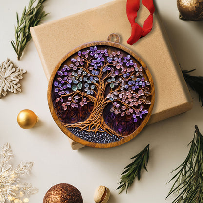 Shineful 2D Acrylic Ornament - Gemstone Tree of Life