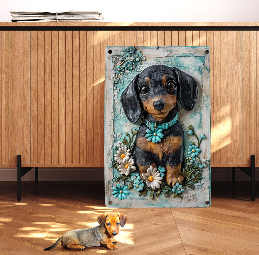 Shineful 2D Metal Sign Dachshund Dream