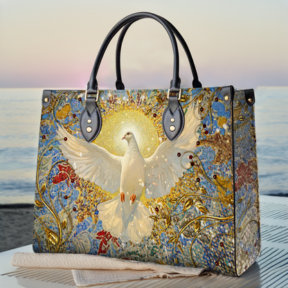 Sac en cuir brillant Saint-Esprit