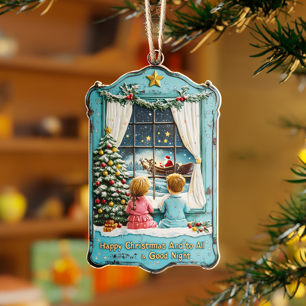 Shineful 2D Acrylic Ornament Christmas Eve Magic