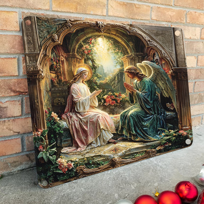 Shineful 2D Metal Sign The Annunciation Sacred Moment