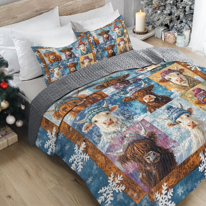 Shineful All Season Quilt 3-Piece Set - Cozy Highland Winter