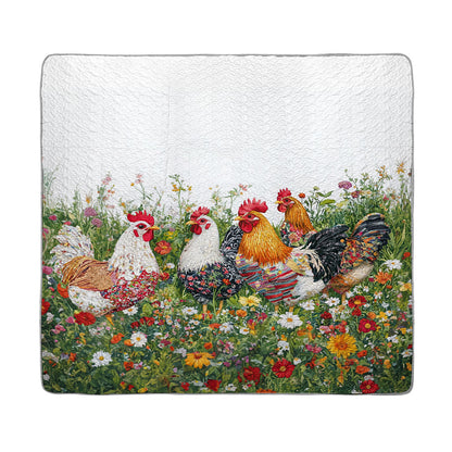 Shineful All Season Quilt 3-Piece Set Morning Glory Rooster