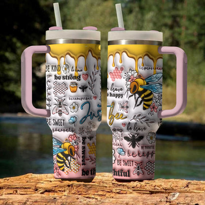 Bee Tumbler Shineful Just Bee Happy