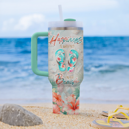 Glänzender Becher Aloha Flip Flop Hawaii Vibes