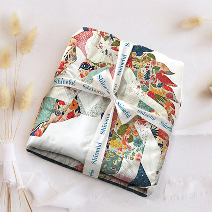 Drap-housse Shineful - Charmant cheval floral