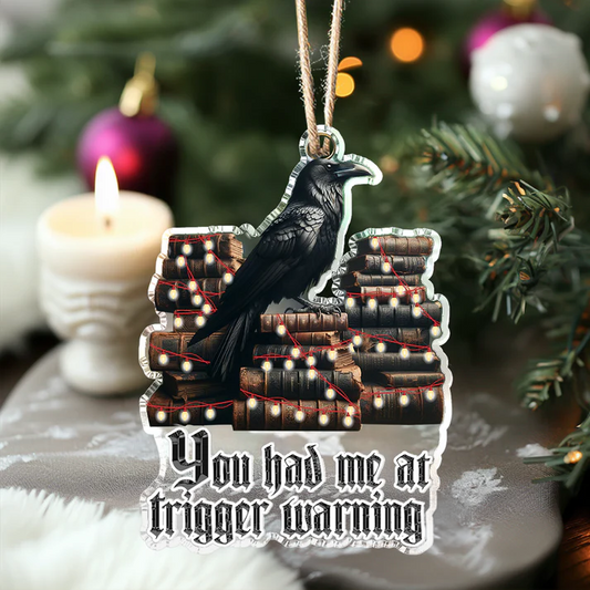 Shineful 2D Acrylic Ornament Trigger Warnings Dark Romance