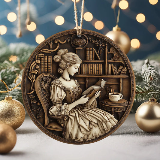 Shineful 2D Acrylic Ornament Victorian Reading Nook