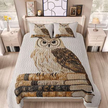 Shineful All Season Quilt 3-Piece Set - Timeless Owl Charm