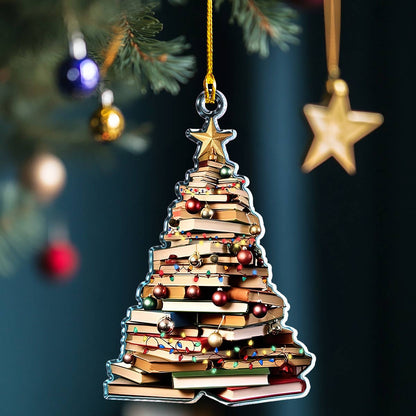 Shineful 2D Acrylic Ornament Literary Christmas