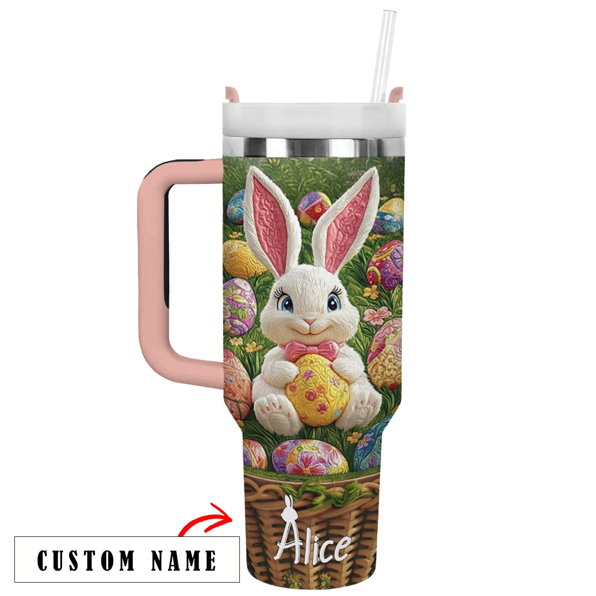 Shineful Personalized Tumbler Easter Bunny