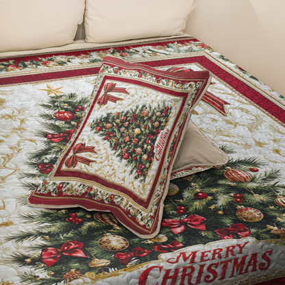 Shineful All Season Quilt 3-Piece Set Grand Christmas Tree