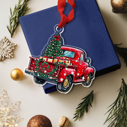 Shineful 2D Acrylic Ornament Christmas Truck