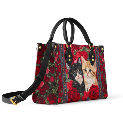 Shineful Leather Bag Cat Purrfect Rose Companions