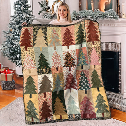 Couverture polaire brillante Motif sapin de Noël festif