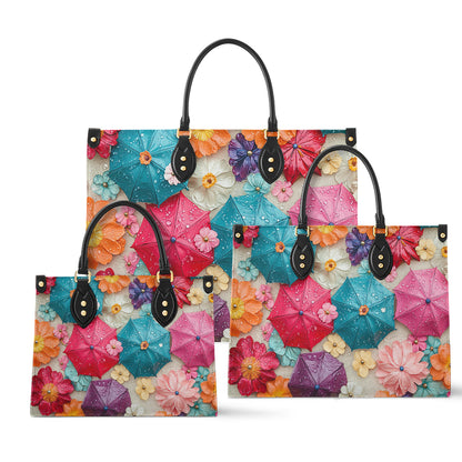 Shineful Leather Bag Bloom & Rain