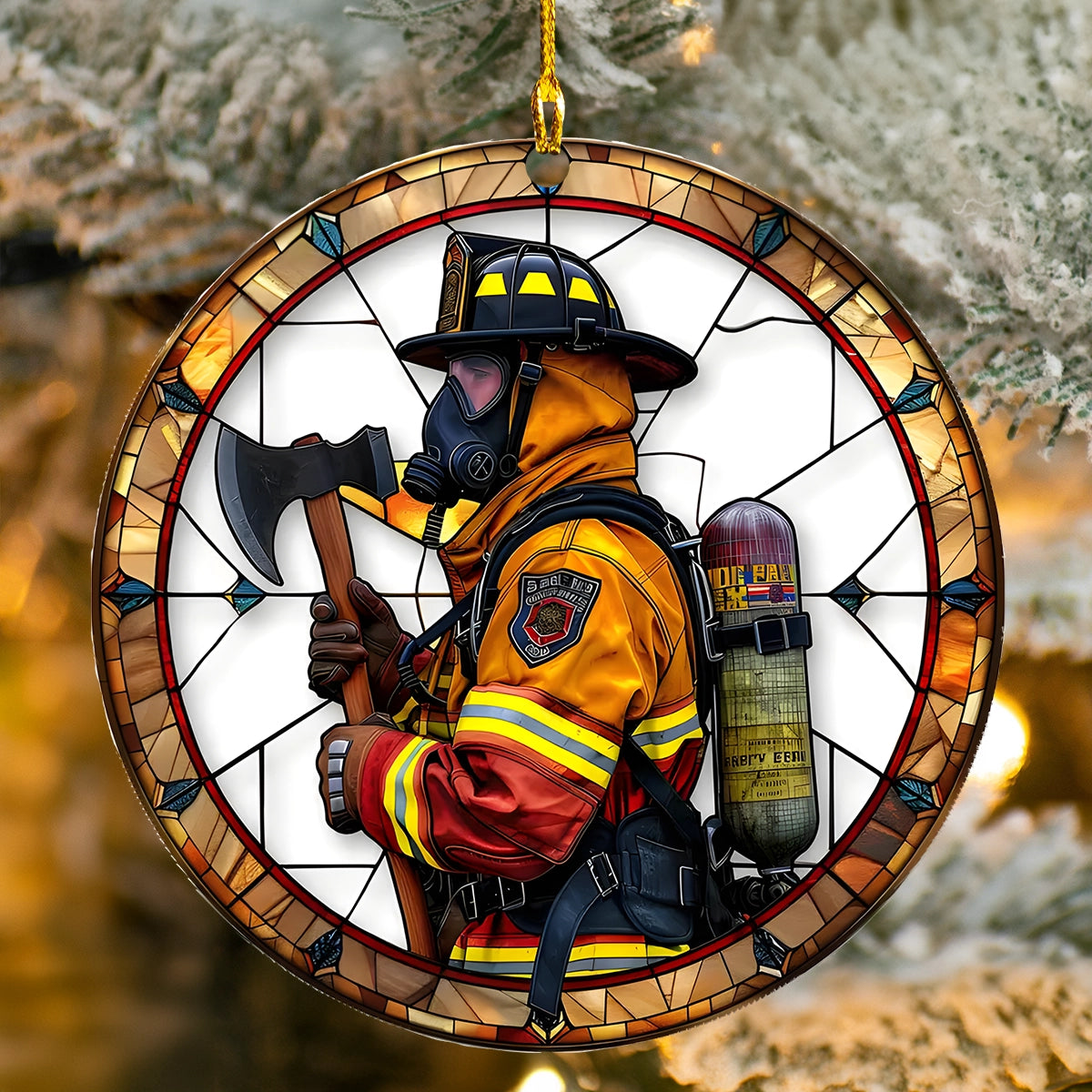 Shineful 2D Acrylic Ornament Honoring Our Firefighters