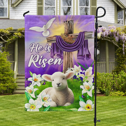 Shineful Garden Flag 12" x 18" Risen in Glory