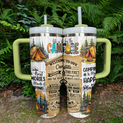 Camping Tumbler Shineful Welcome To Our Campsite