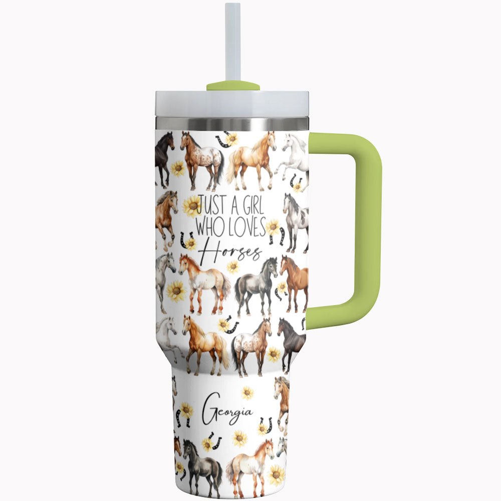 Horse Tumbler Shineful Just A Girl Who Loves Horses