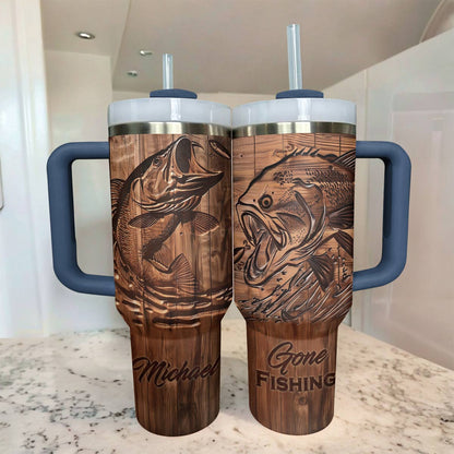 Shineful Tumbler Personalized Stunning Largemouth Bass