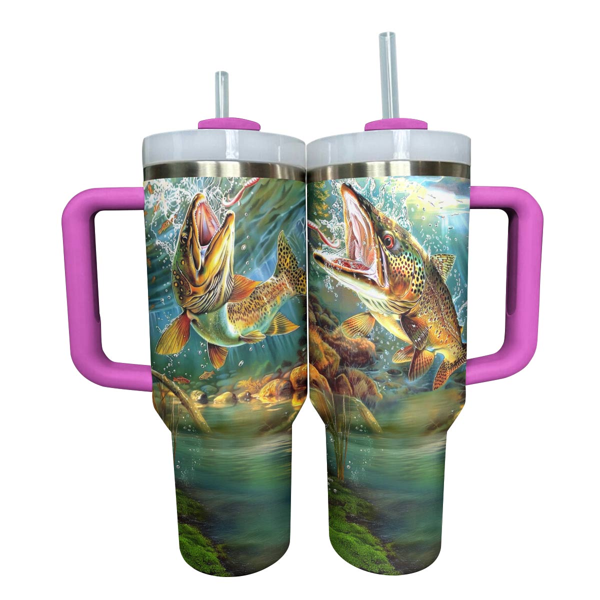 Shineful Tumbler Personalized Elegant Trout