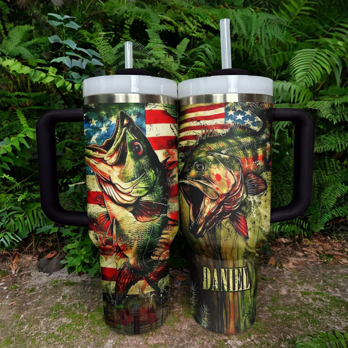 Shineful Tumbler personalisiert wunderschöne Angelflagge amerikanisch