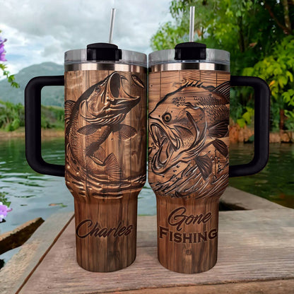 Shineful Tumbler Personalized Stunning Largemouth Bass