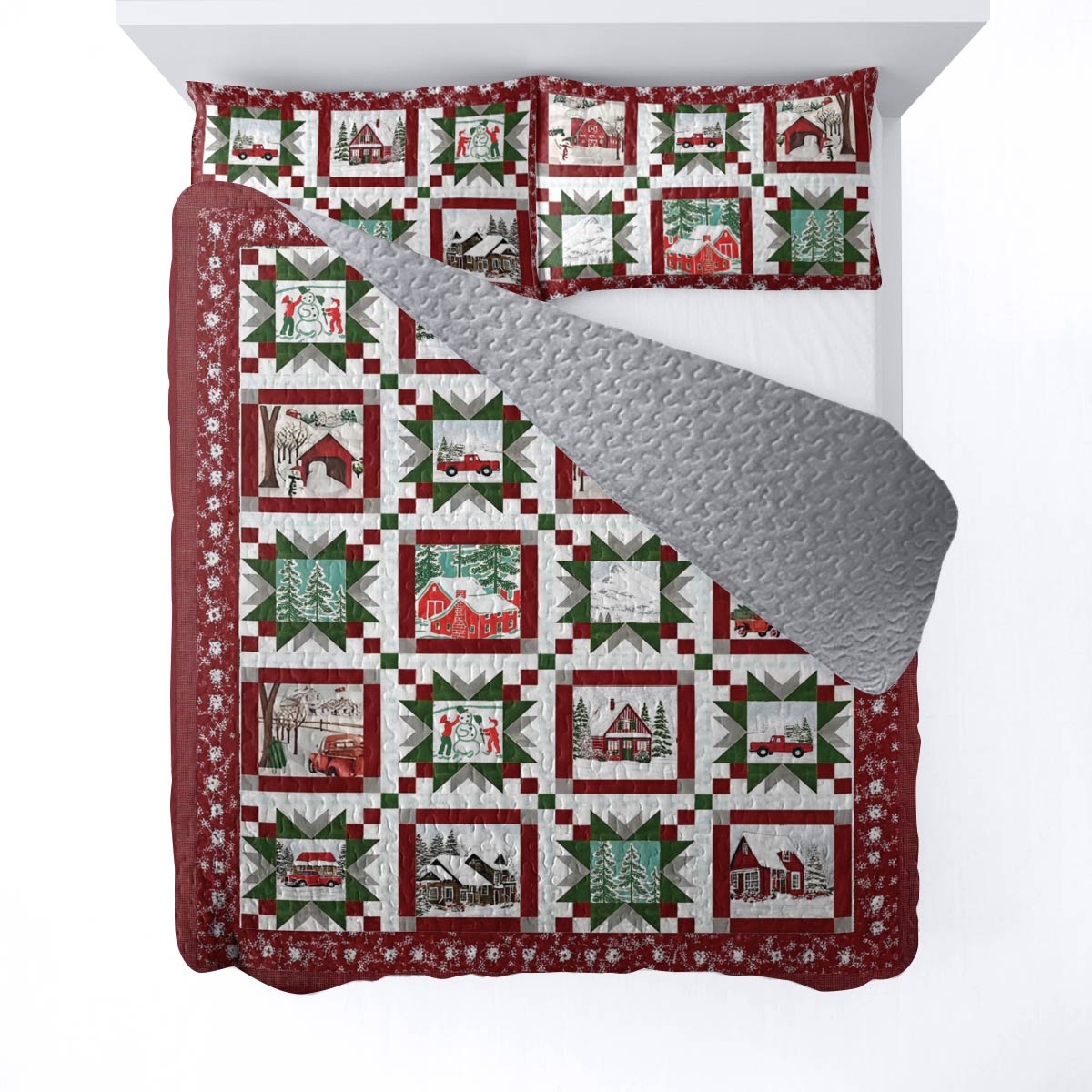 Shineful All Season Quilt 3-Piece Set Winter Wishes