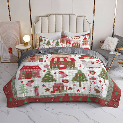 Shineful All Season Quilt 3-Piece Set Noel Wonderland