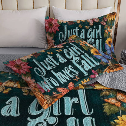 Shineful All Season Quilt 3-Piece Set Fall in Love