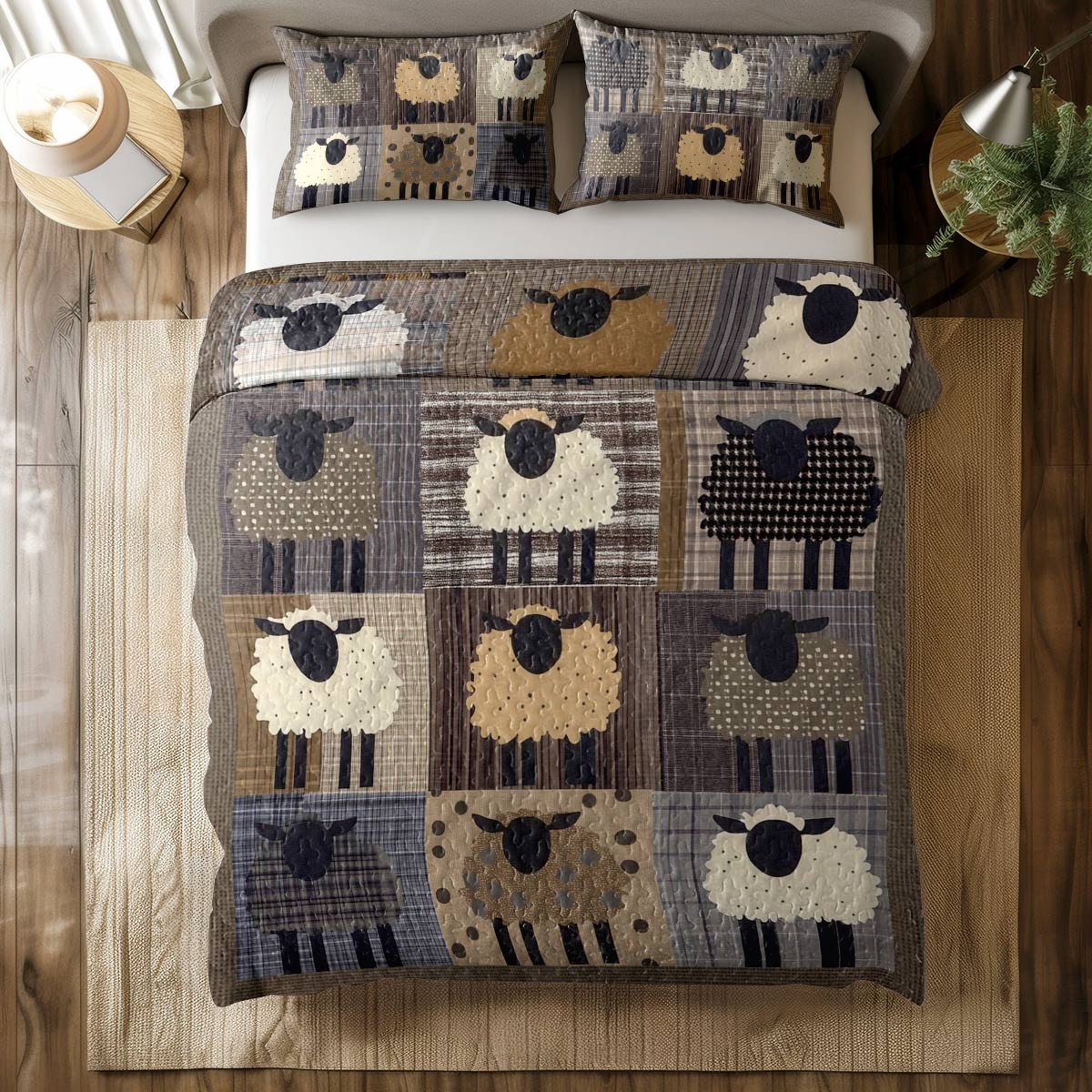 Shineful All Season Quilt 3-Piece Set Wooly Wonderland