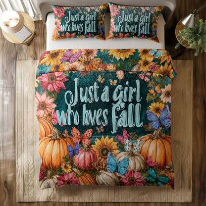 Shineful All Season Quilt 3-Piece Set Fall in Love