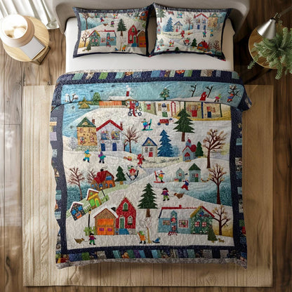 Shineful All Season Quilt 3-Piece Set Mistletoe Magic