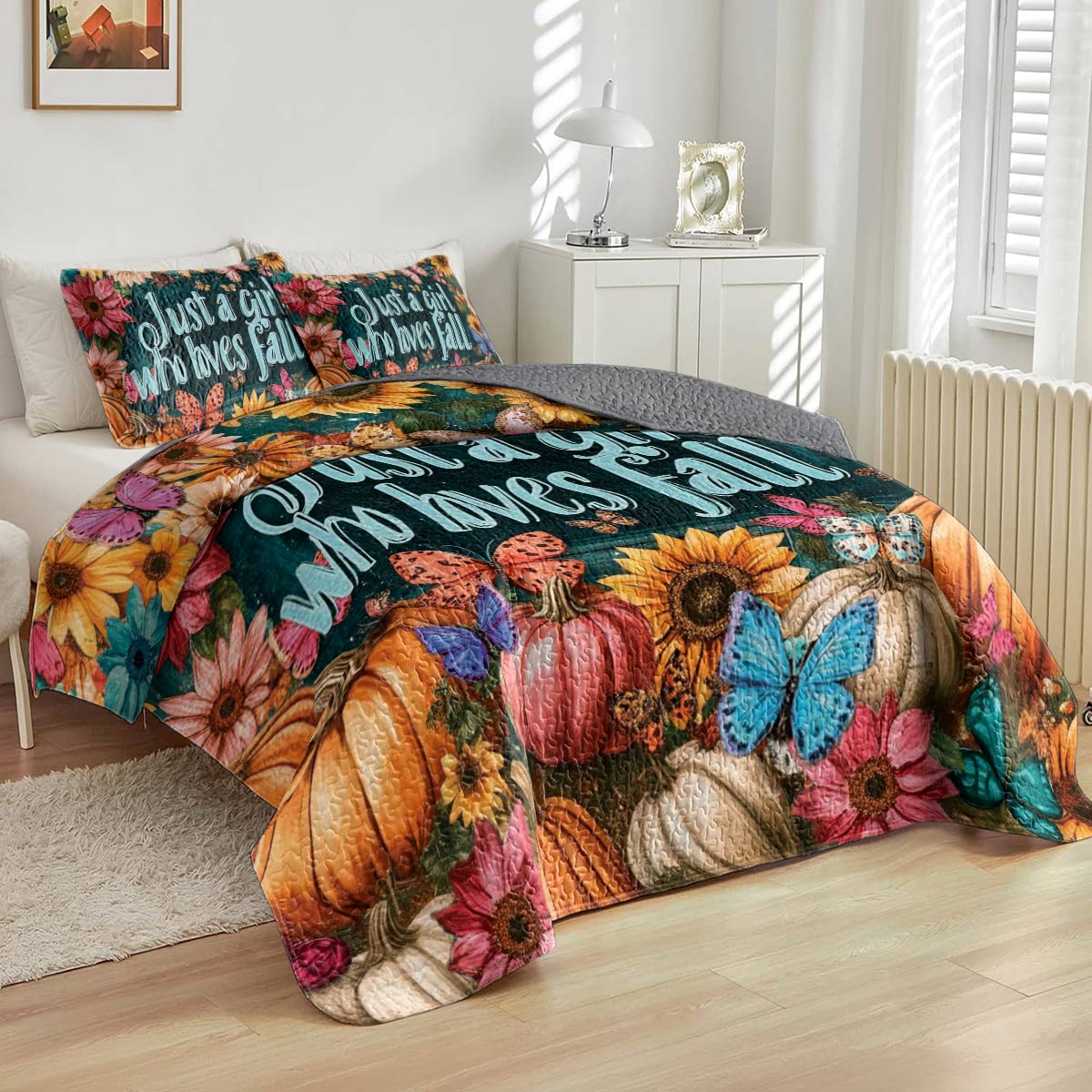 Shineful All Season Quilt 3-Piece Set Fall in Love