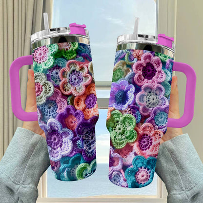 Fleurs au crochet Shineful Tumbler Ver2