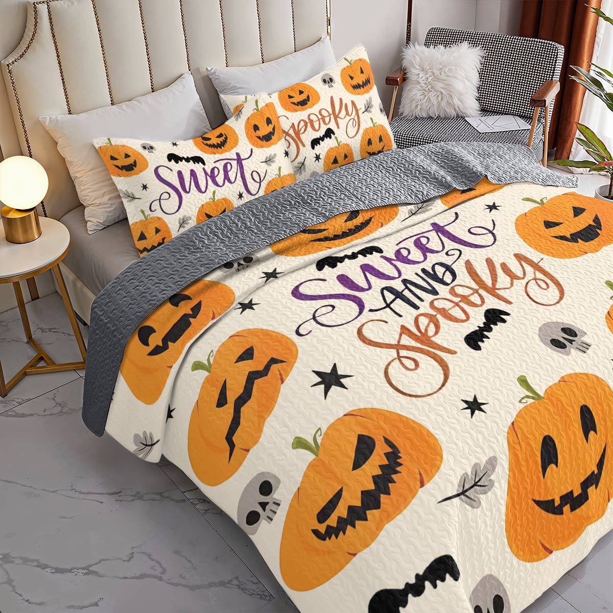 Shineful All Season Quilt 3-Piece Set Sweet & Spooky