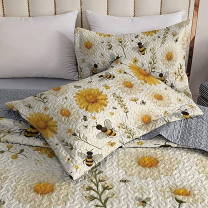 Shineful All Season Quilt 3-Piece Set Daisy Bee